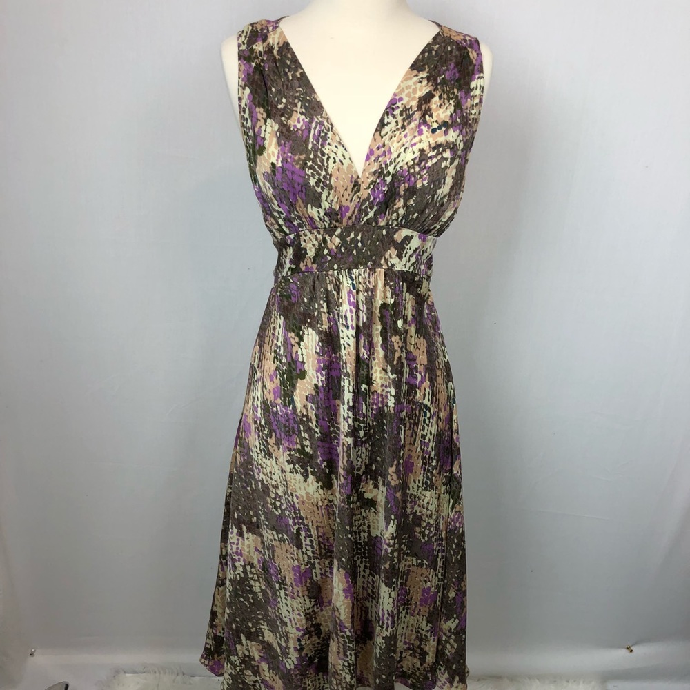 Diane Von Furstenberg silk blend low cut dress DVF